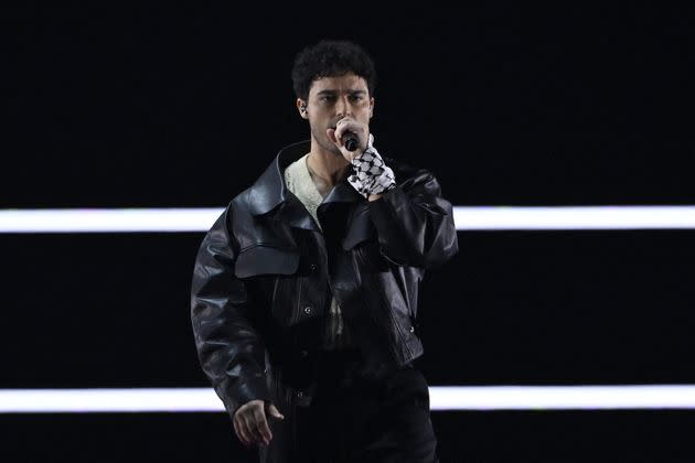 Swedish singer Eric Saade helped open this year's Eurovision Song Contest