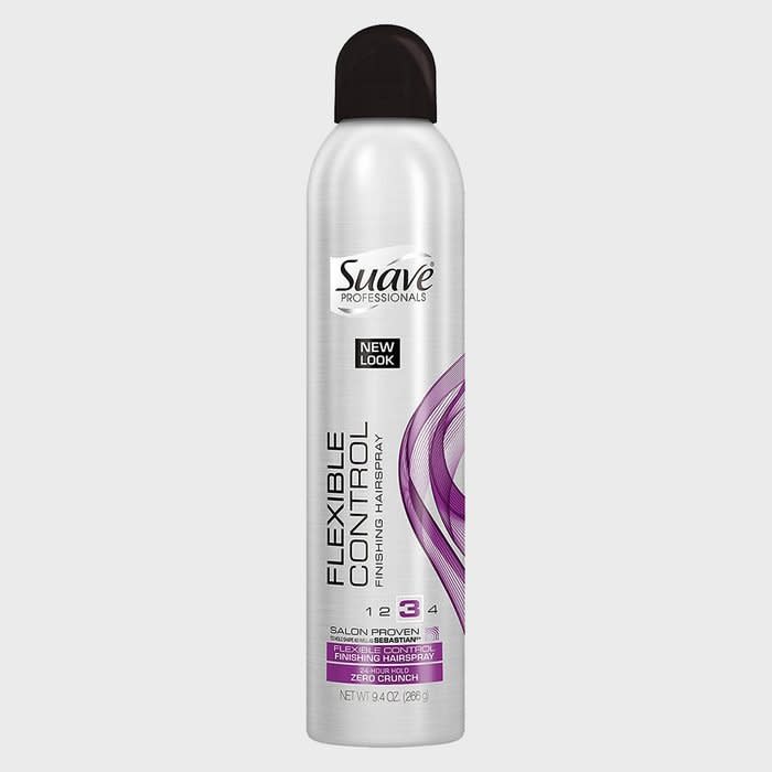 <a href="https://www.amazon.com/Suave-Professionals-Flexible-Control-Finishing/dp/B004DBVQ9G/?tag=readerwp-20" rel="nofollow noopener" target="_blank" data-ylk="slk:Suave Professionals Hairspray;elm:context_link;itc:0;sec:content-canvas" class="link rapid-noclick-resp">Suave Professionals Hairspray</a>