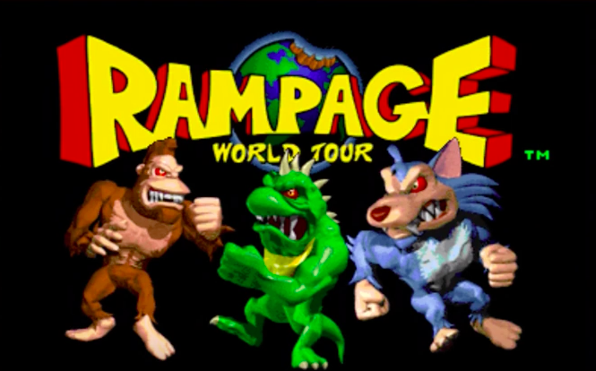 'Rampage' video game title screen (credit: Midway Games/Warner Bros)