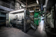 <p>The former printing presses of the Pittsburgh Post-Gazette newspaper. (Photo: Abandoned America/Caters News) </p>