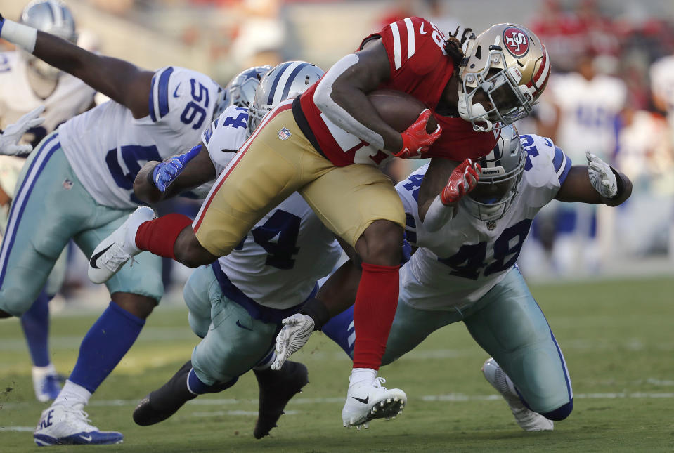 Jerick McKinnon's stint with the 49ers has reportedly hit another roadblock. (AP)