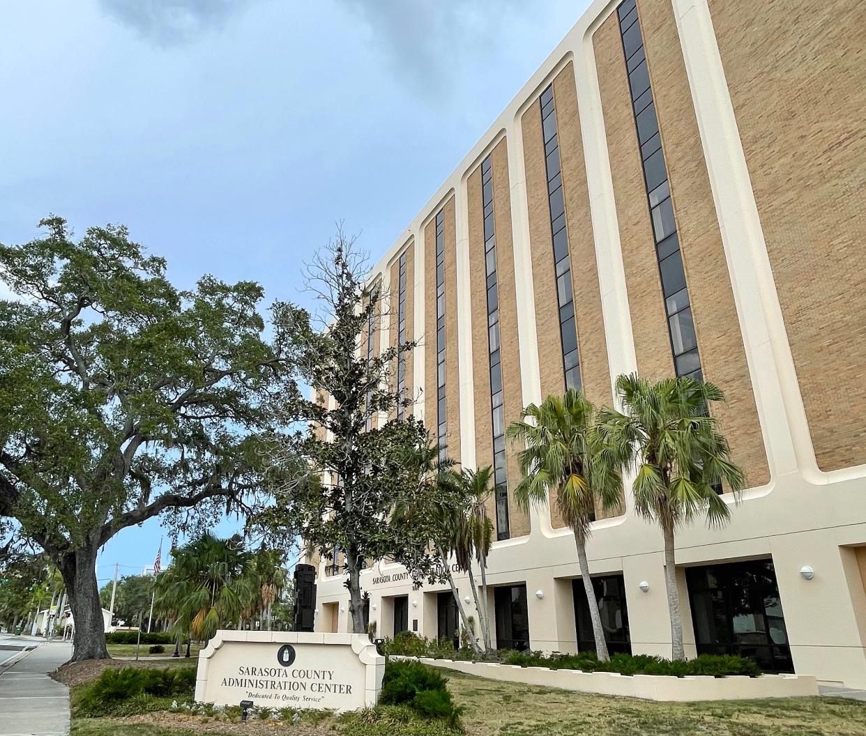 The Sarasota County administration building, located at 1600 Ringling Blvd., Sarasota.