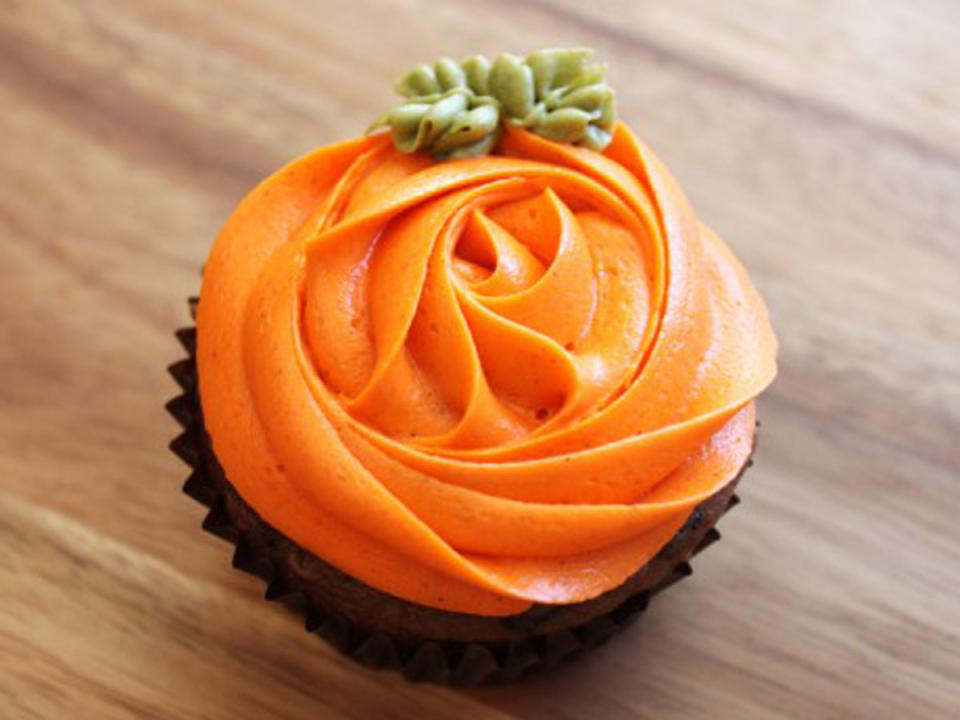 Chocolate Pumpkin Cupcakes