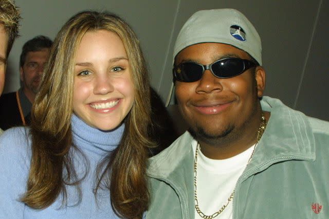 <p>Eric Charbonneau/BEI/Shutterstock</p> Amanda Bynes and Kenan Thompson in 2001