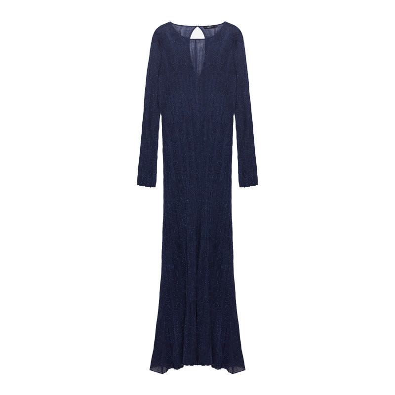 <a rel="nofollow noopener" href="http://www.zara.com/us/en/woman/dresses/shimmer-thread-dress-c269185p3720503.html" target="_blank" data-ylk="slk:Shimmer Thread Dress, Zara, $70;elm:context_link;itc:0;sec:content-canvas" class="link ">Shimmer Thread Dress, Zara, $70</a><ul> <strong>Related Articles</strong> <li><a rel="nofollow noopener" href="http://thezoereport.com/fashion/style-tips/box-of-style-ways-to-wear-cape-trend/?utm_source=yahoo&utm_medium=syndication" target="_blank" data-ylk="slk:The Key Styling Piece Your Wardrobe Needs;elm:context_link;itc:0;sec:content-canvas" class="link ">The Key Styling Piece Your Wardrobe Needs</a></li><li><a rel="nofollow noopener" href="http://thezoereport.com/entertainment/celebrities/victoria-secret-vs-fantasy-bra-jasmine-tookes-2016/?utm_source=yahoo&utm_medium=syndication" target="_blank" data-ylk="slk:THIS Is Who Will Wear The Fantasy Bra At This Year's Victoria's Secret Fashion Show;elm:context_link;itc:0;sec:content-canvas" class="link ">THIS Is Who Will Wear The Fantasy Bra At This Year's Victoria's Secret Fashion Show</a></li><li><a rel="nofollow noopener" href="http://thezoereport.com/entertainment/culture/avocado-shortage/?utm_source=yahoo&utm_medium=syndication" target="_blank" data-ylk="slk:Fashion Girls React To The Avocado Shortage;elm:context_link;itc:0;sec:content-canvas" class="link ">Fashion Girls React To The Avocado Shortage</a></li></ul>