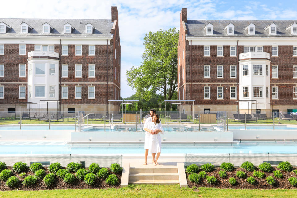 QC NY's panoramic spa pool.