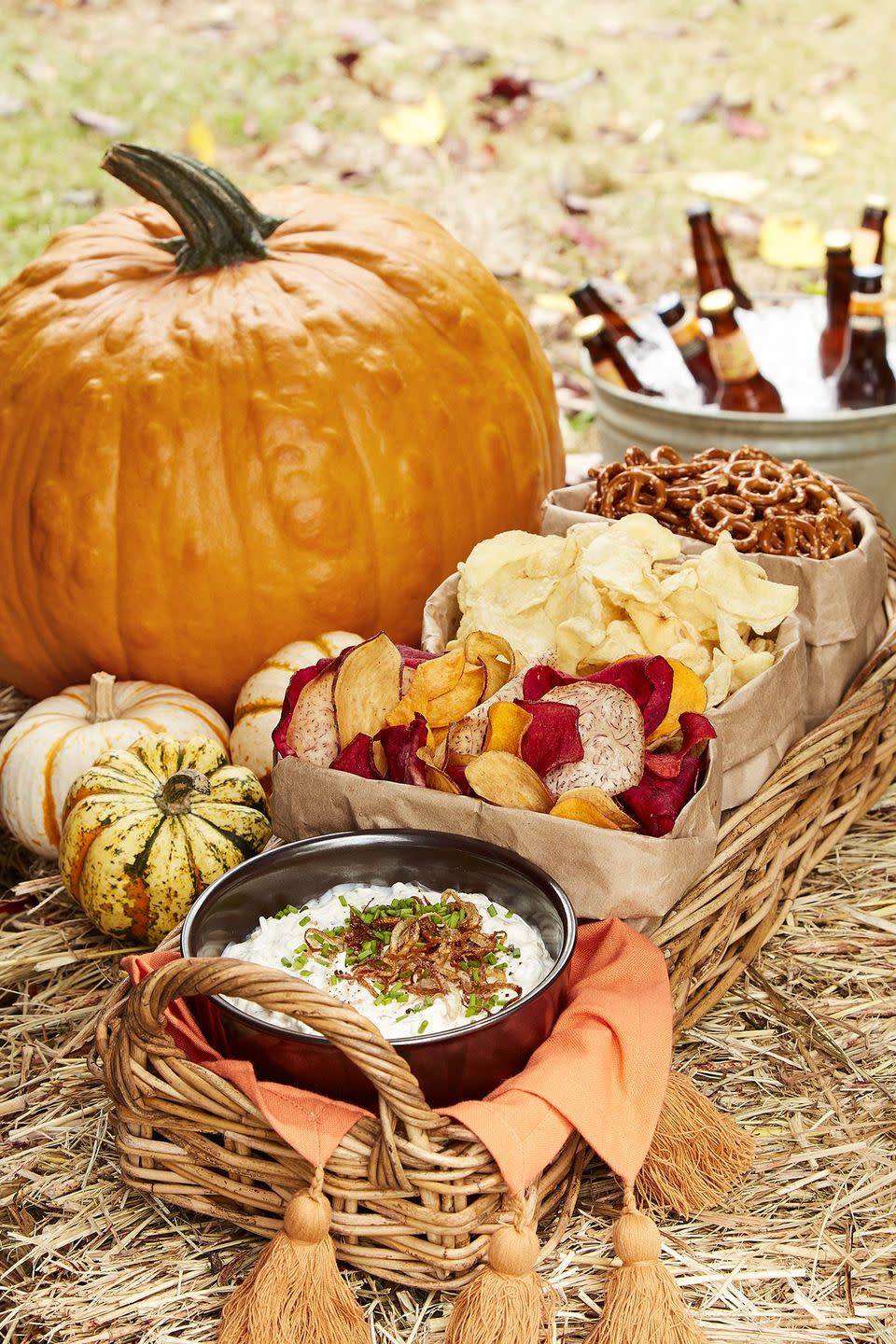 caramelized onion dip with crispy shallots