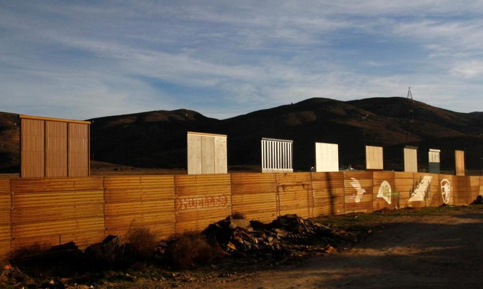 San Diego has spent more than $1m on security for the eight 30ft tall prototypes erected just north of the existing border fence.