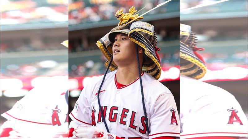 大谷翔平炸裂追平轟，9局下又選到關鍵保送。（圖／翻攝自MLB推特）