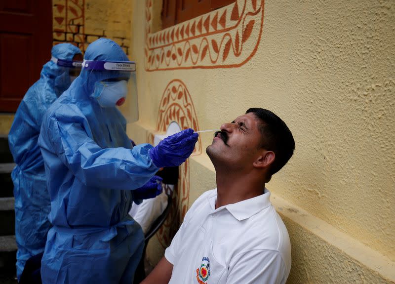 FILE PHOTO: Outbreak of coronavirus disease (COVID-19) in Ahmedabad