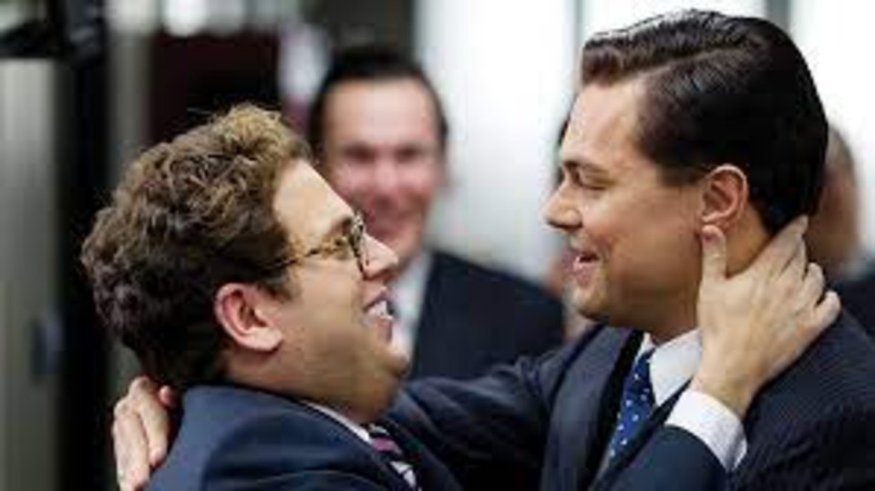 <p>Paramount Pictures</p><p>Based on stockbroker Jordan Belfort's 2007 memoir, <em>The Wolf of Wall Street </em>stars Leonardo DiCaprio as Belfort, a fraud-committing Wall Street big wig on a fast rise to the top. Rampant drug-use and excessive parties involving marching bands and head-shaving are soon threatened by Kyle Chandler’s dogged FBI agent. DiCaprio's fifth collaboration with Martin Scorsese is available to watch on Netflix in most territories..</p>