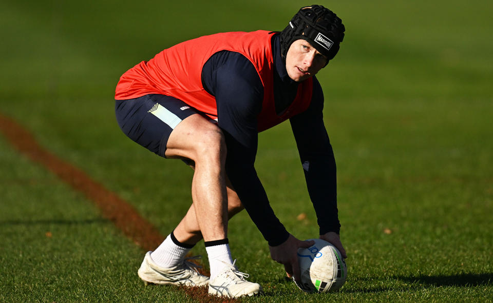 Harry Grant, pictured here at Melbourne Storm training.