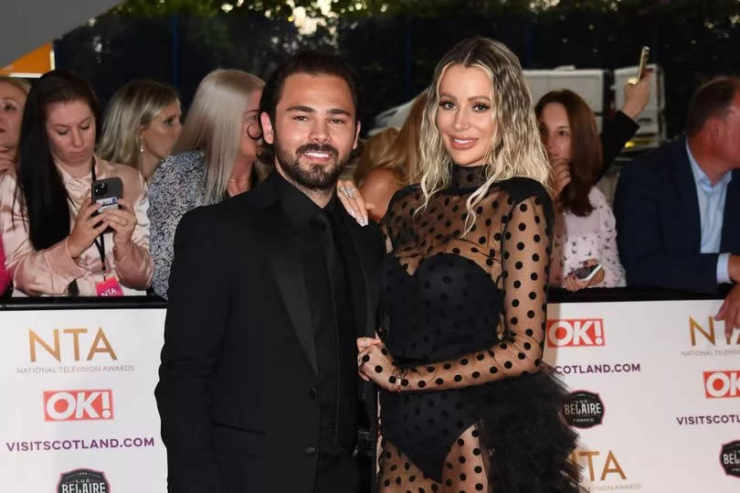 Bradley Dack and Olivia Attwood pictured at the National Television Awards 2021 at The O2 Arena on September 9, 2021