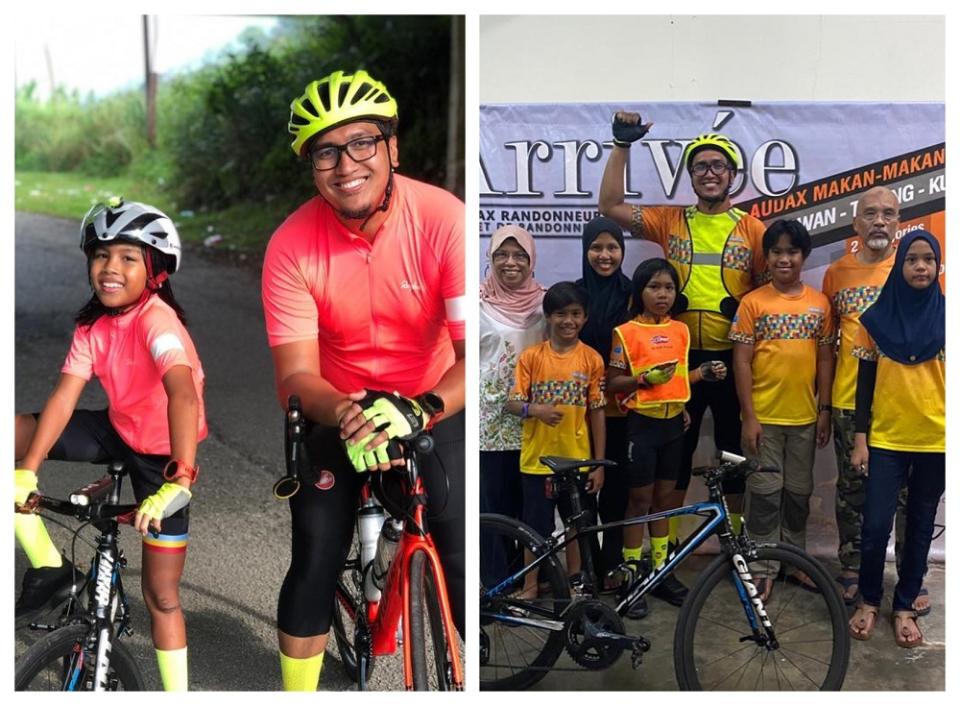 Uzair, 12 and dad will be completing the 750km mark by the end of this month. ― Picture via Facebook/AutismCafeProjectMalaysia