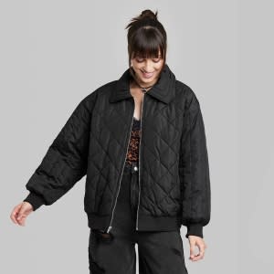 target-wild-fable-quilted-bomber-jacket-black