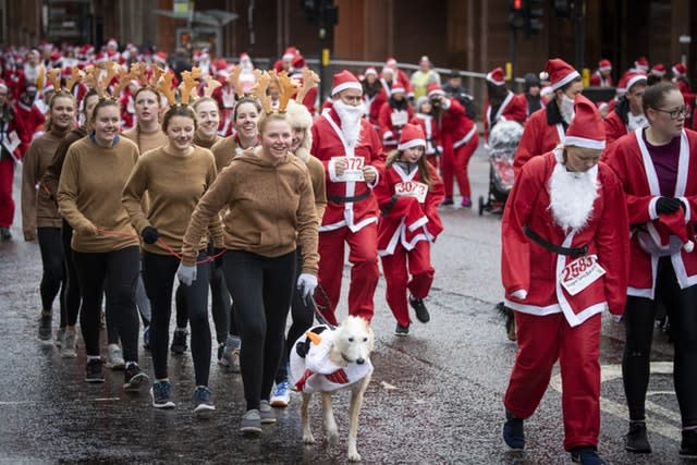 Glasgow’s Santa Dash