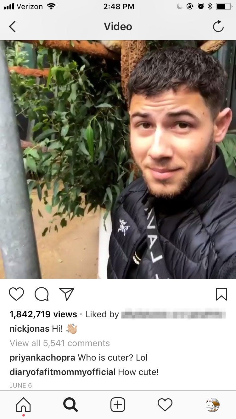 nick jonas instagram