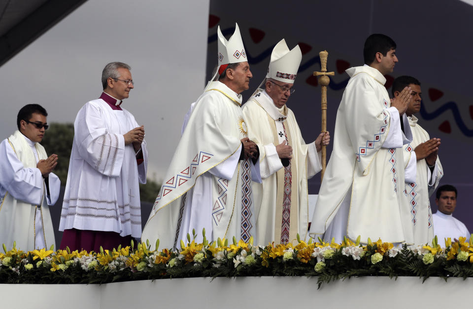 FOTOS: El Papa y su primer gran evento de masas en Colombia