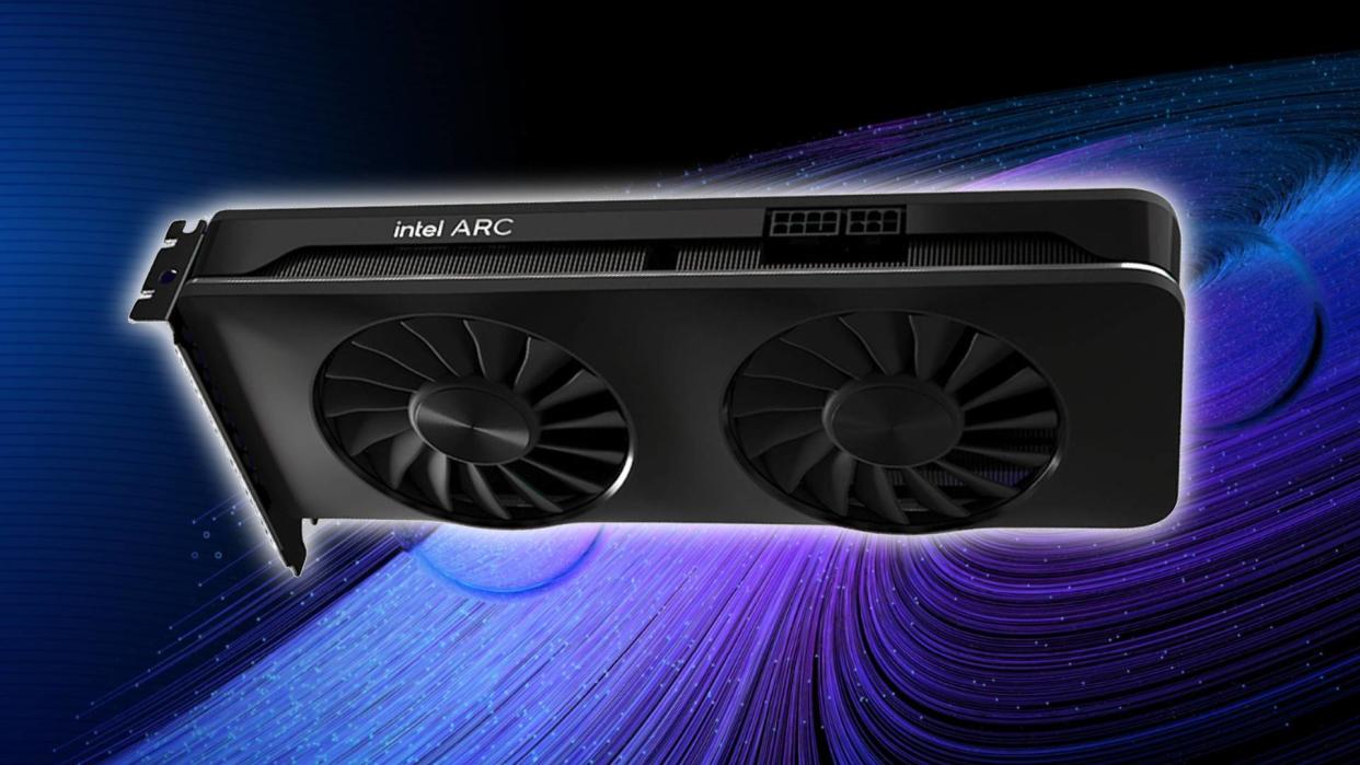  Intel Arc graphics card. 