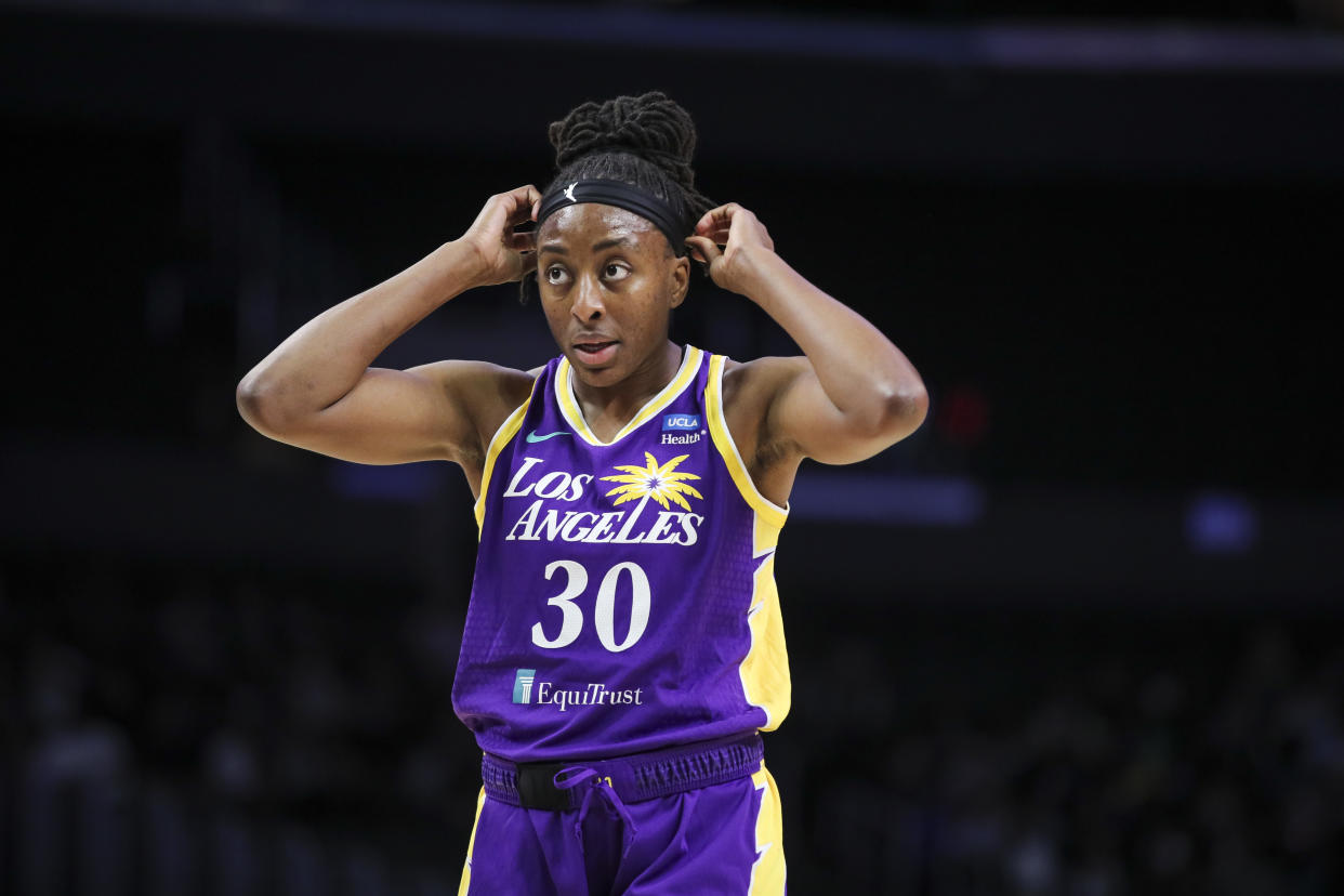 The Los Angeles Sparks endured what has been too common of a travel nightmare in the WNBA. (Photo by Meg Oliphant/Getty Images)