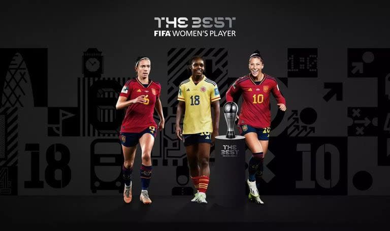 Las tres futbolistas ternadas al premio The Best 2023, que se entrega este lunes en Londres