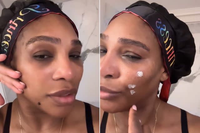 <p>Serena Williams/Instagram</p> Serena Williams shares relatable spot cream moment