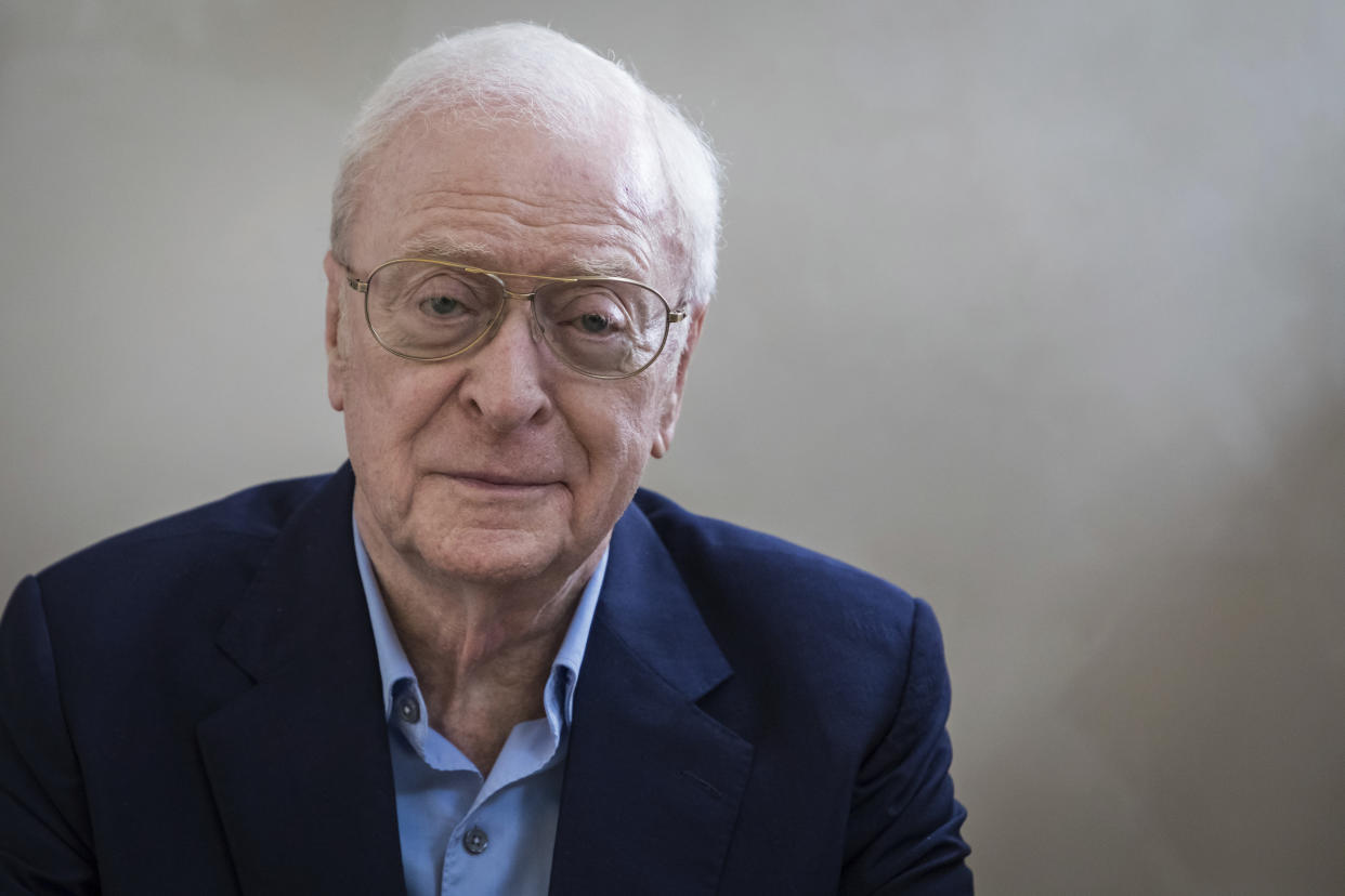 Actor Michael Caine poses for a portrait photograph in London, Thursday, Oct. 11, 2018. (Photo by Vianney Le Caer/Invision/AP)