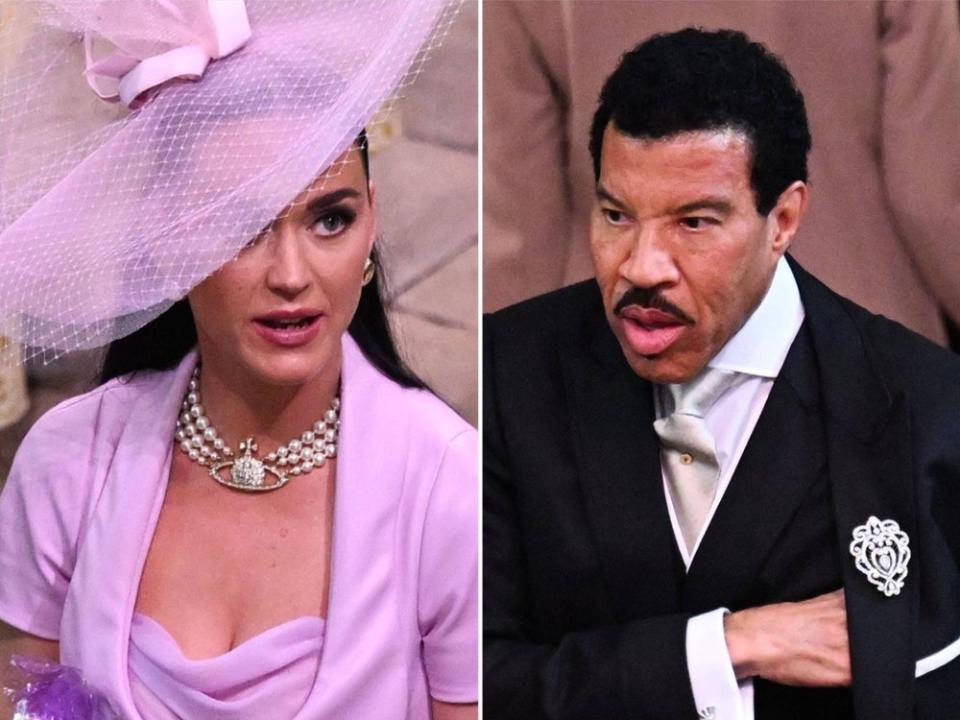 Katy Perry und Lionel Richie waren auch bei der Krönung anwesend. (Bild: imago images/i Images / imago images/i Images)