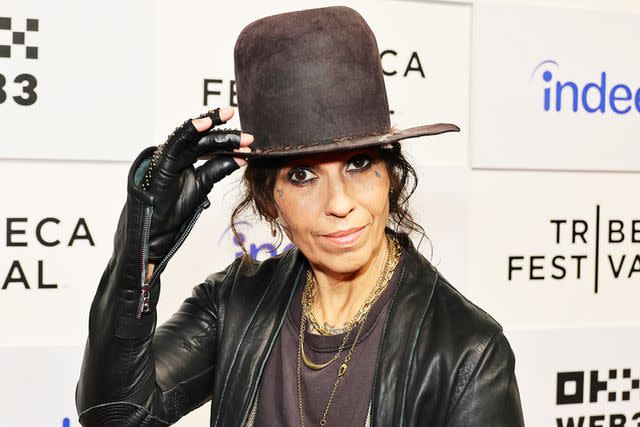<p>Theo Wargo/Getty</p> Linda Perry at the premiere of her documentary in New York City on June 6, 2024