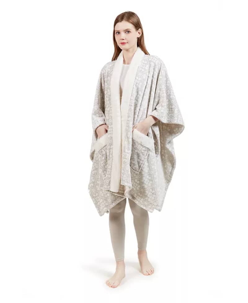 Charter Club Cozy Plush Wrap Robe Throw