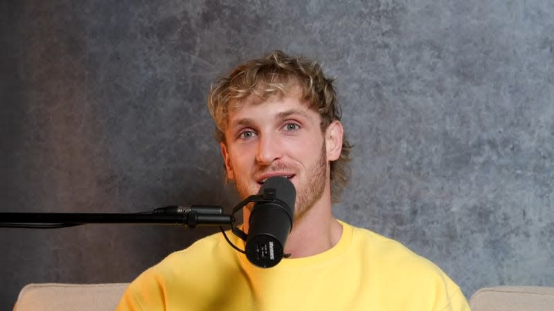 An image of Logan Paul in his &quot;I'll Never Fight Again&quot; YouTube video from November 2022.
