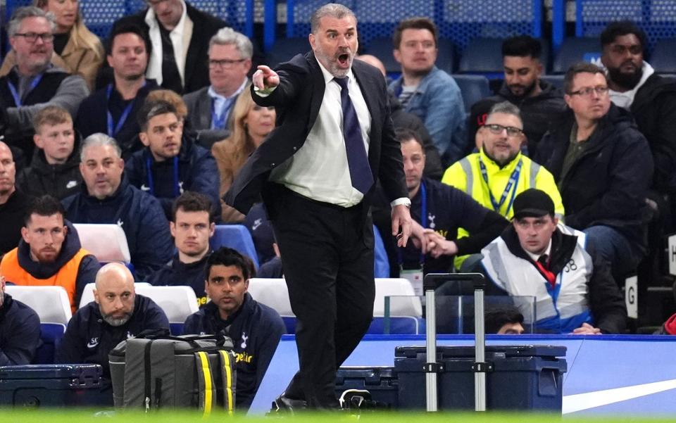 Ange Postecoglou on the touchline