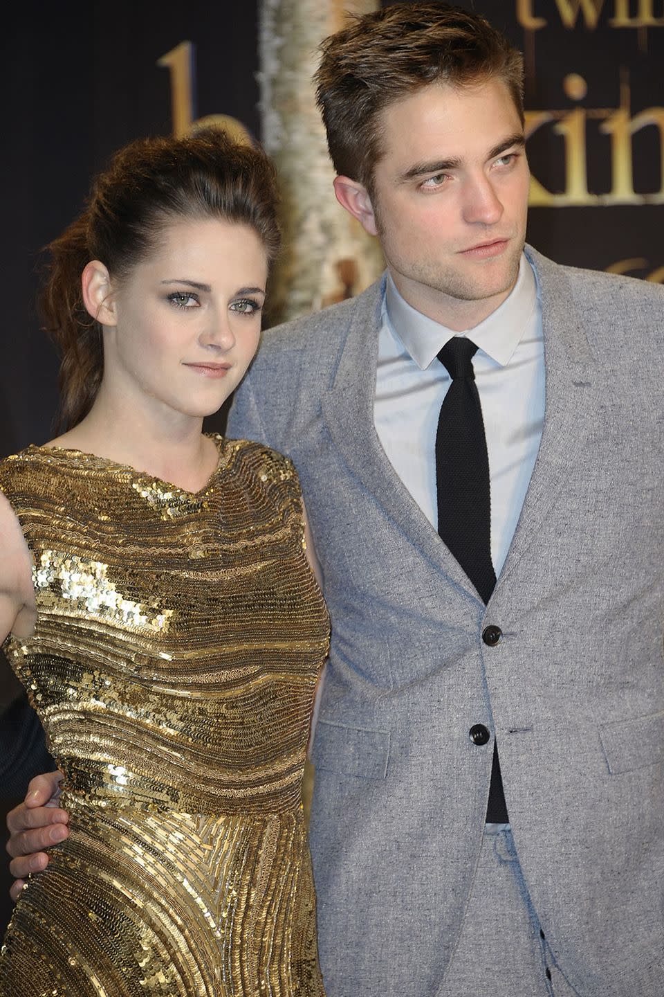 <p>Robsten has been over for a while now, but humor us. It's right there in the brows and the lips. Bella and Edward forever!</p>