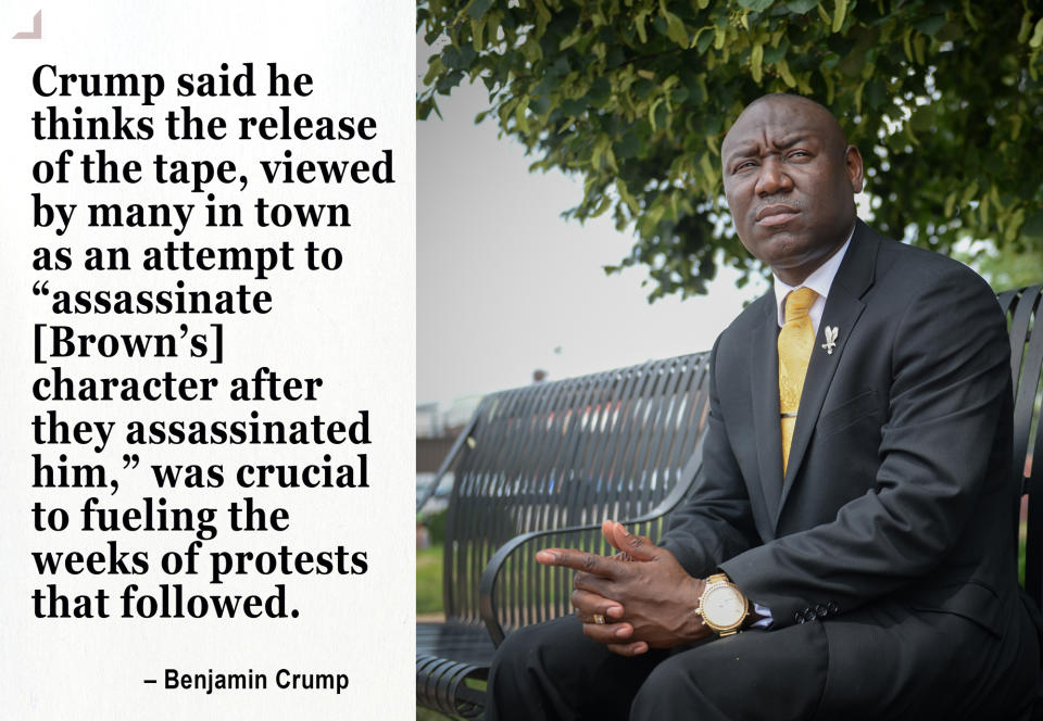 Brown family attorney Benjamin Crump. (Photo: Michael Thomas for Yahoo News)