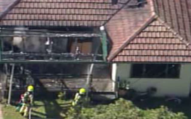 The fire which destroyed the Auburn home is believed to have been caused by a gas heater. Source: 7 News.