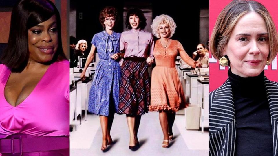 queer woman niecy nash betts film still original 9to5 movie 1980 Jane Fonda Lily Tomlin Dolly Parton lesbian actress sarah paulson photo gallery wishlist lgbtq stars Jennifer Aniston remake