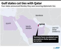 Arab states cut Qatar ties in major diplomatic crisis
