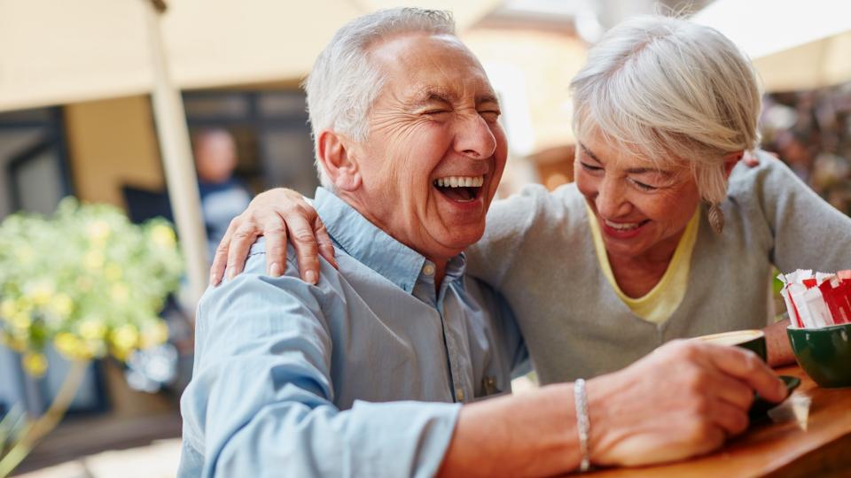 Shot of a senior couple having coffee at a cafehttp://195.