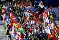 2016 Rio Olympics - Closing ceremony - Maracana - Rio de Janeiro, Brazil - 21/08/2016. Athletes take part in a parade during the closing ceremony. REUTERS/Vasily Fedosenko