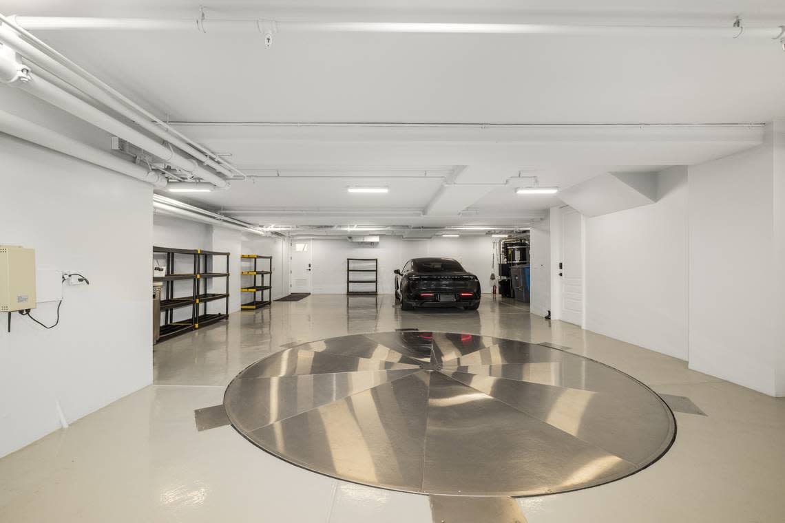 A parking garage in San Francisco? Priceless, especially with a vehicle turntable.