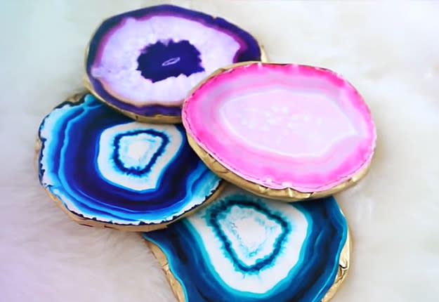 Agate coasters