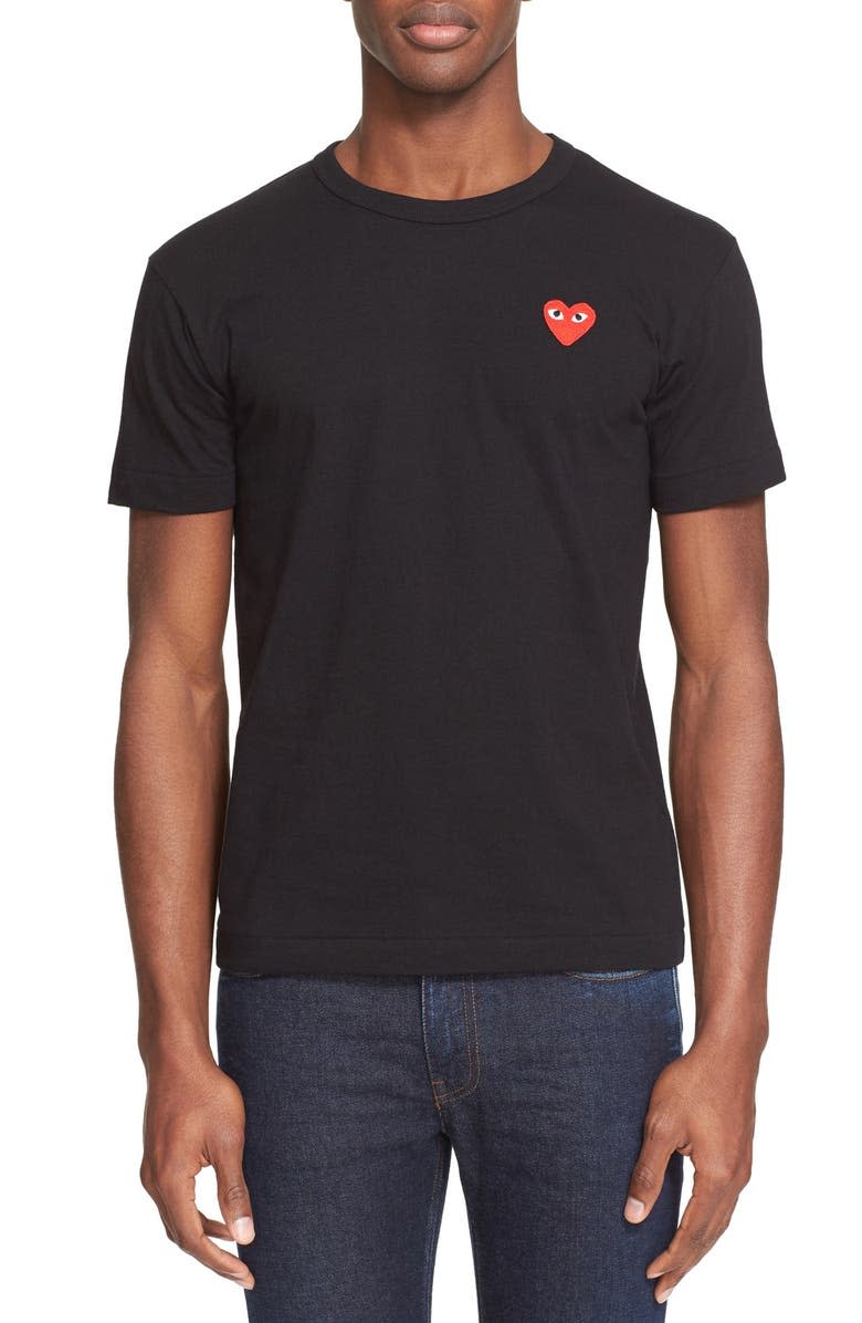 Comme Des Garçons Play Cotton Jersey Crewneck T-Shirt. Image via Nordstrom Canada.