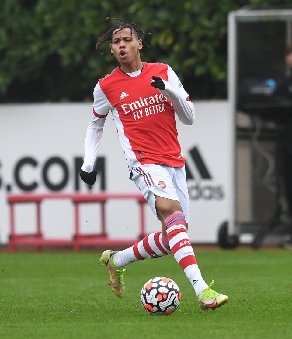 Young talent: Amani Richards was with both Chelsea and Arsenal before joining Leicester in 2022 (Arsenal FC via Getty Images)