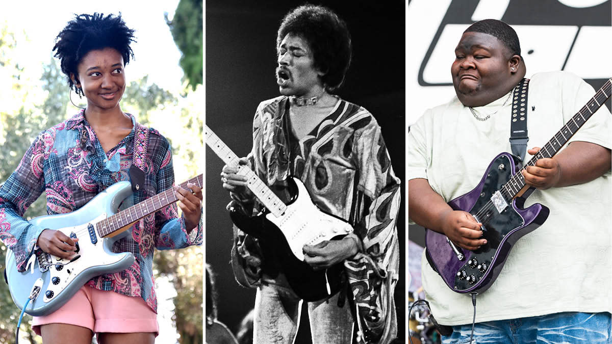  Melanie Faye, Jimi Hendrix, Christone "Kingfish" Ingram. 