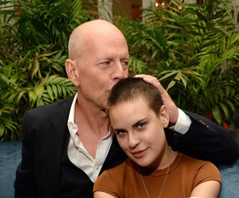 Bruce Willis and Tallulah Willis celebrate Bruce Willis' 60th birthday at Harlow on March 21, 2015