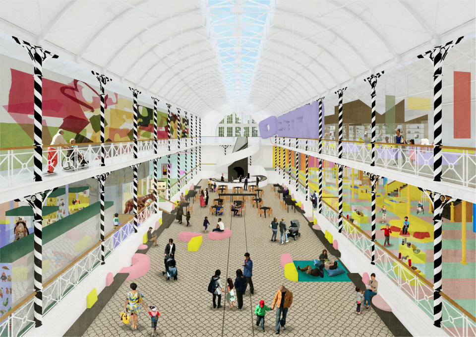 Designs for the Museum of Childhood’s ‘town square’ (AOC/PA)