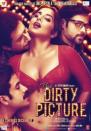 The Dirty Picture The Dirty Picture had Vidya Balan in a raunchy avatar. On the poster Vidya is seen showing off her cleavage in a red itsy-bitsy blouse, surrounded by the film’s male leads Naseeruddin Shah, Tusshar Kapoor and Emraan Hashmi.