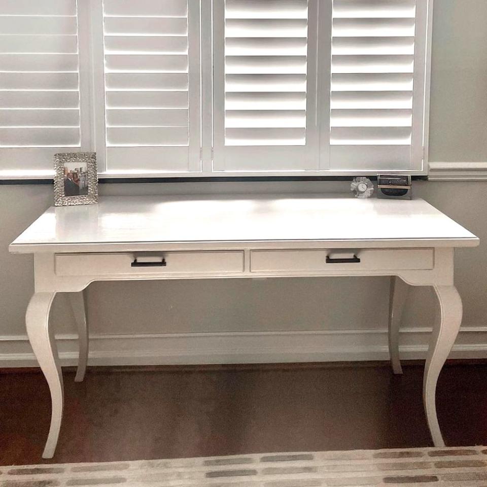 Grey painted desk