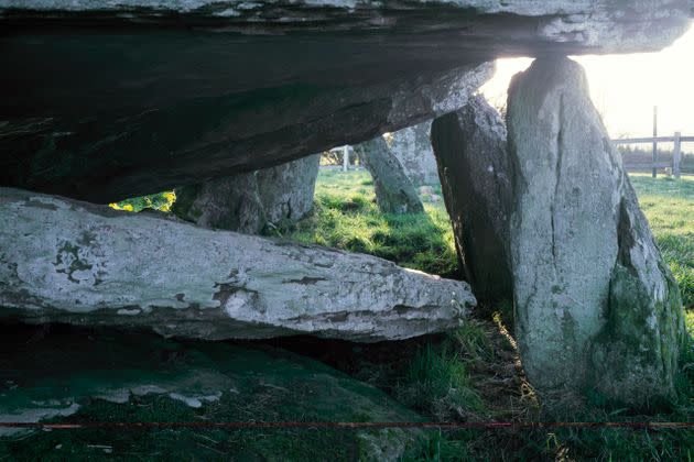 Arthur's Stone was a prehistoric burial chamber formed of huge blocks of stone. The earth mound which once covered it has been worn away. (Photo: English Heritage/Heritage Images via Getty Images)