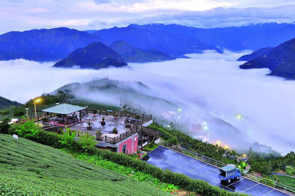 碧湖山觀光茶園的雲海，相當吸引人。   圖：嘉義縣政府/提供